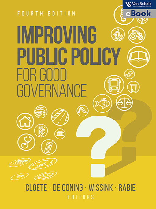 Title details for Improving Public Policy for Good Governance by Fanie Cloete - Available